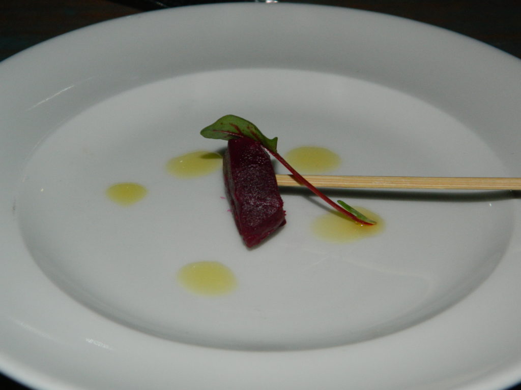 beet amuse-bouche