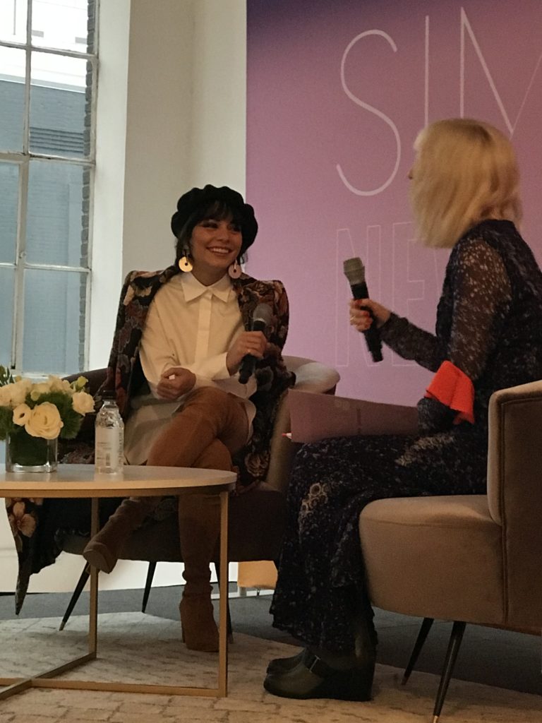 Simply NYC Conference - Fashion and Beauty Conference - Vanessa Hudgens and Global Editor-in-Chief at NYLON Gabrielle Korn - Sugarpeel, Philadelphia Marketing Consultant